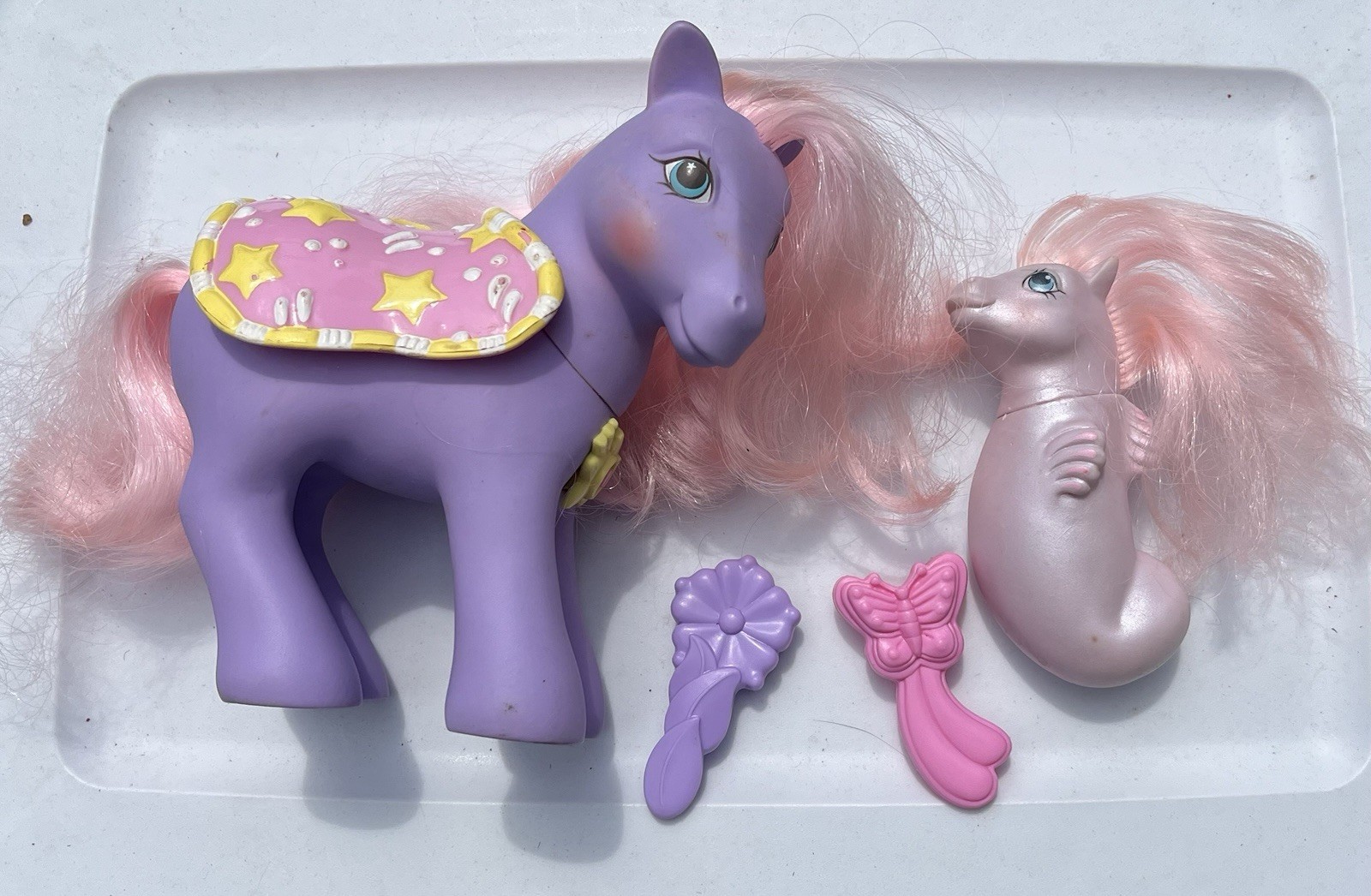 My Little Pony Vintage G1 Secret Surprise Pony Stardazzle & Baby Sea Surf Rider