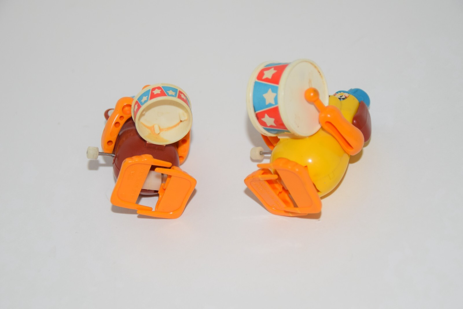 Lot of 2 Tomy Wind Up Band Members 2 Drummers Kind of Work
