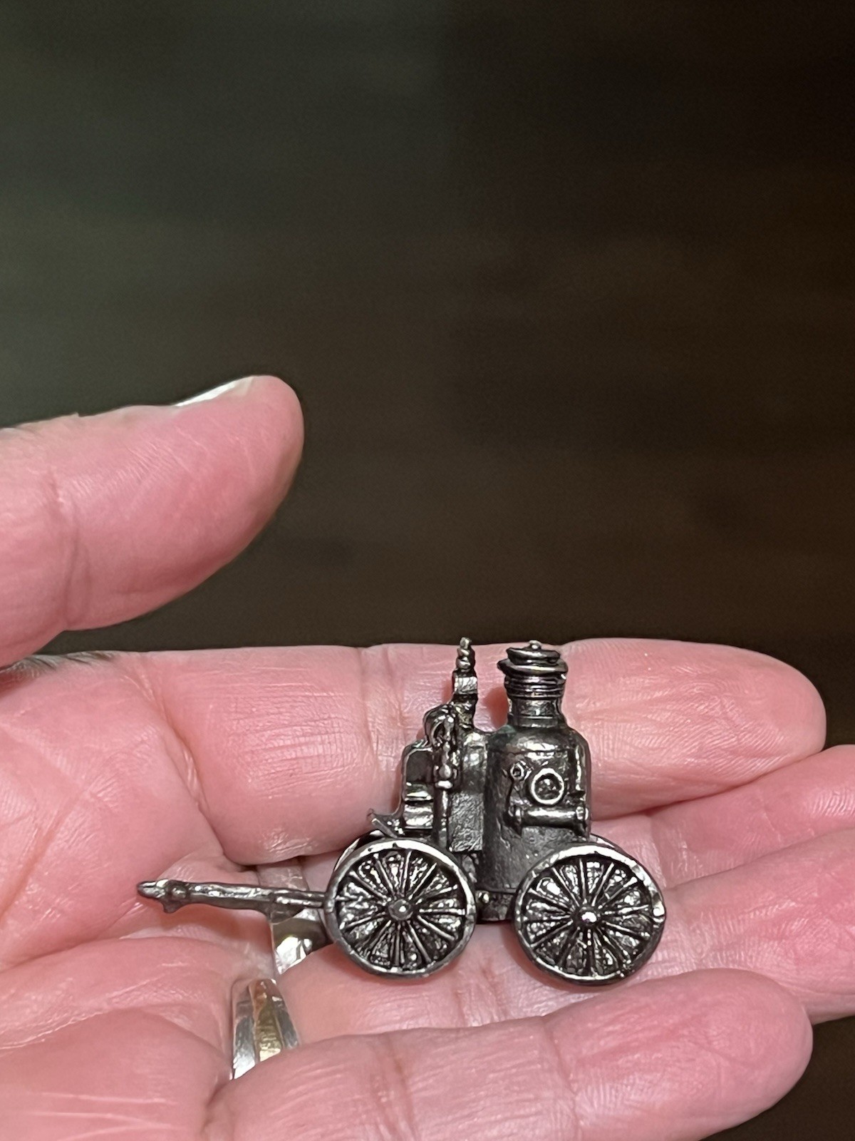 Vintage Dixie Mini’s Cast Metal Historical Figures Fire Engine Horse Lot