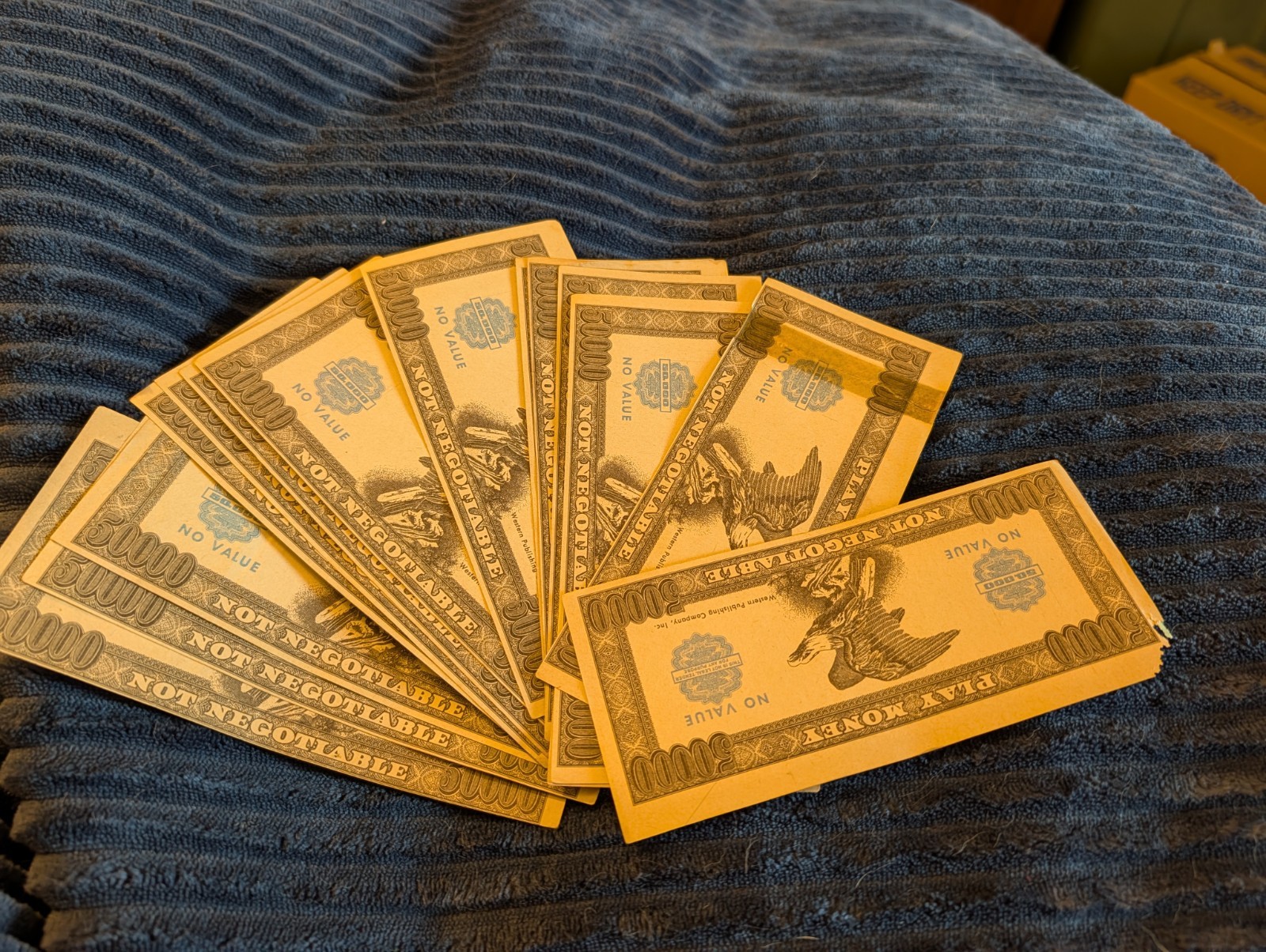 Lrg Lot Vintage Whitman Publish Play Money Mixed Lot Used Not Real