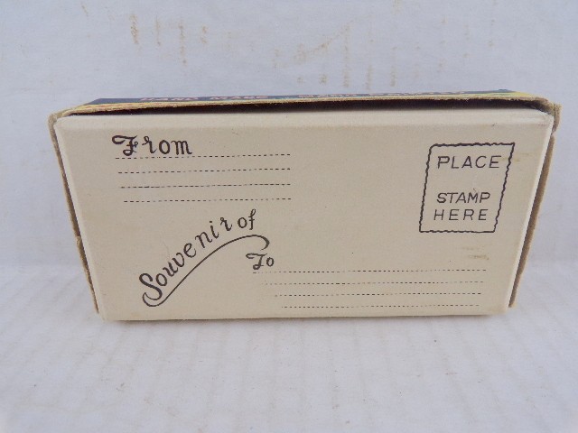 Vintage Indian in Canoe Souvenir Toy with Original Box Japan