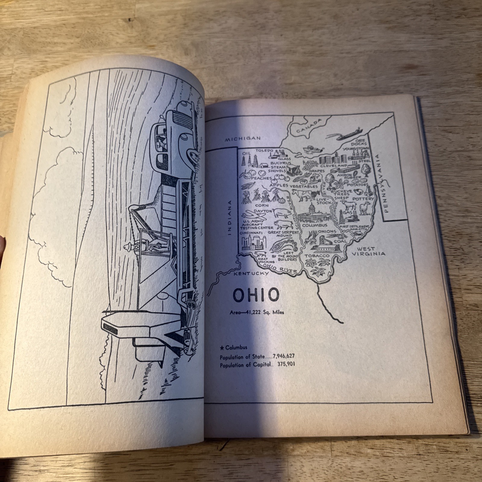 United States 1960s Coloring Book Childrens #4648 Saalfield Lightly Used Vintage