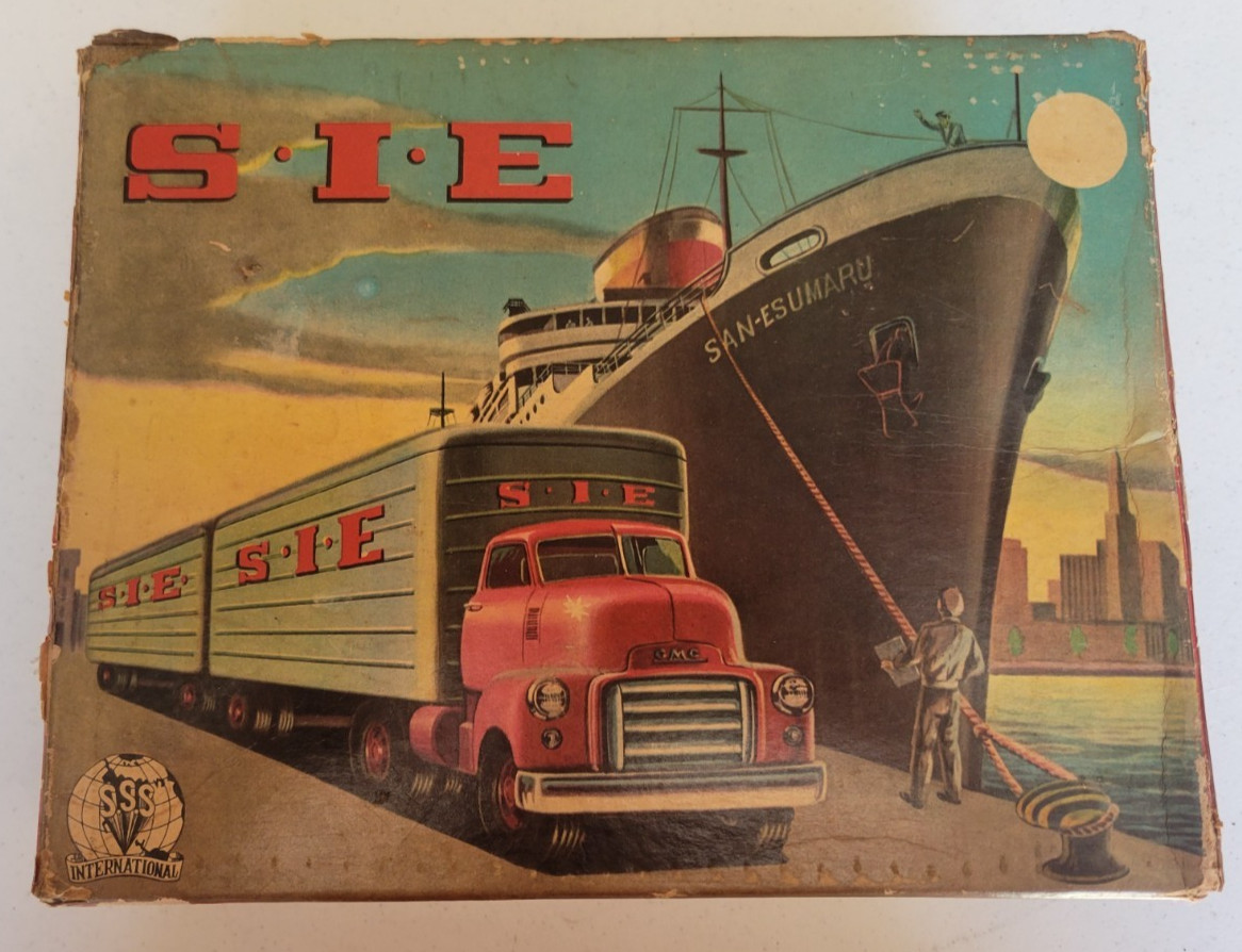 Original Antique BOX ONLY S.I.E Friction Toy Intermountain Express JAPAN