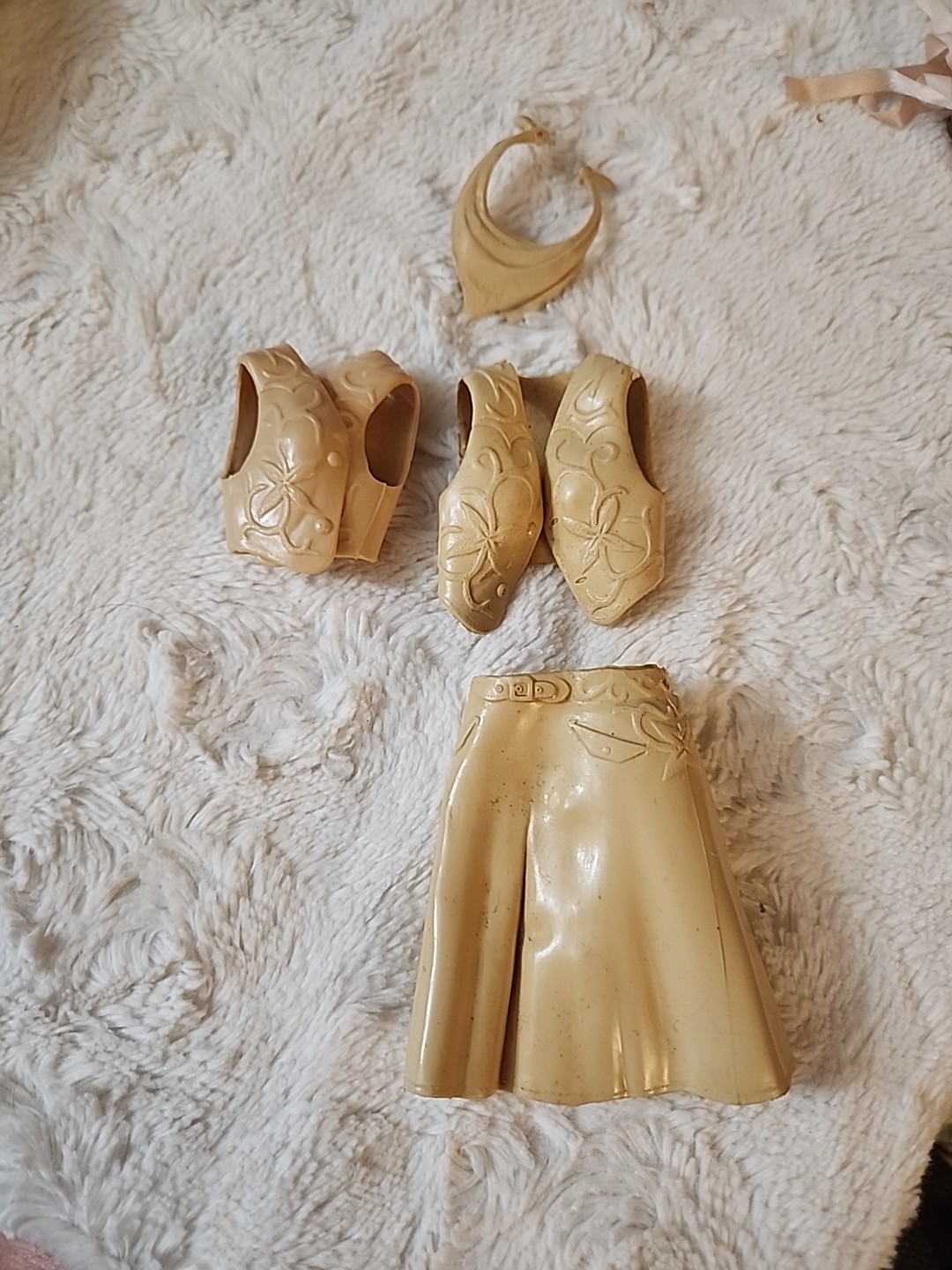 Louis Marx Toys Johnny West Jane Doll Outfits Clothing Vintage 1967 Skirt Vest