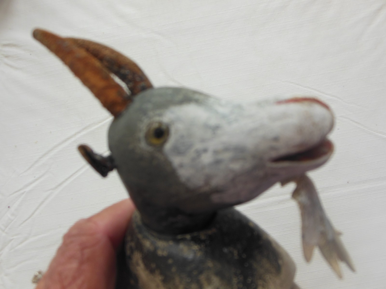 Antique Schoenhut glass eyed goat from Humpty Dumpty Circus