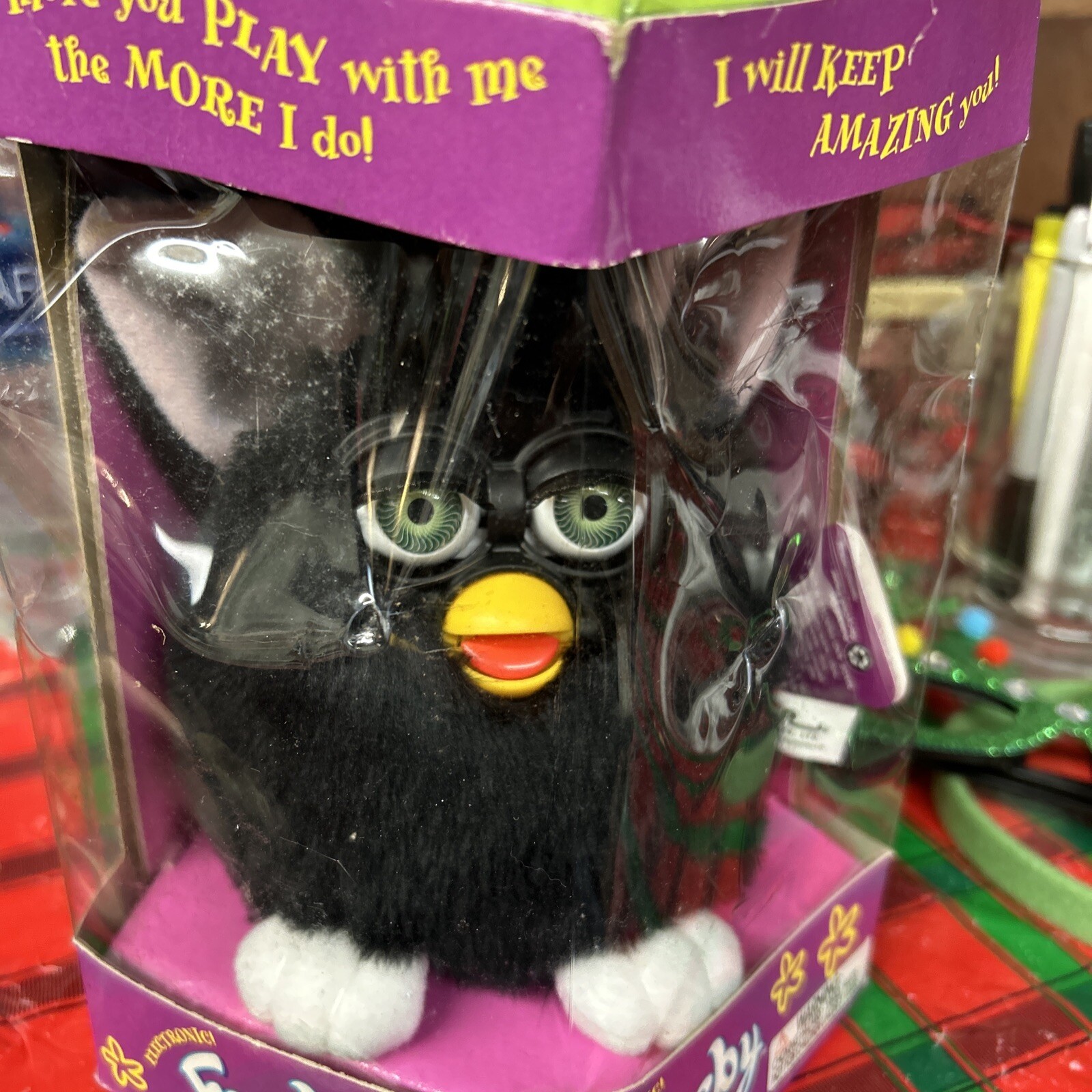 Black Furby With Mispel Sng 1998 Toy