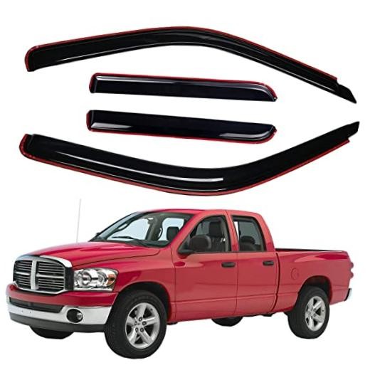 Lightronic Extra Durable Clip-on in-Channel Auto Vent Window Visors, Fits 2002