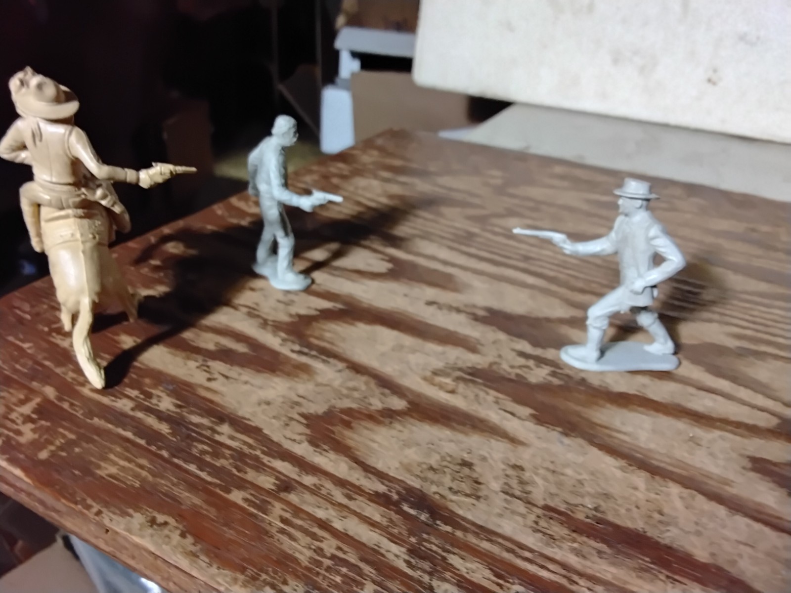 MARX 1950s WYATT EARP at O K Corral Figures Playset western Cowboys