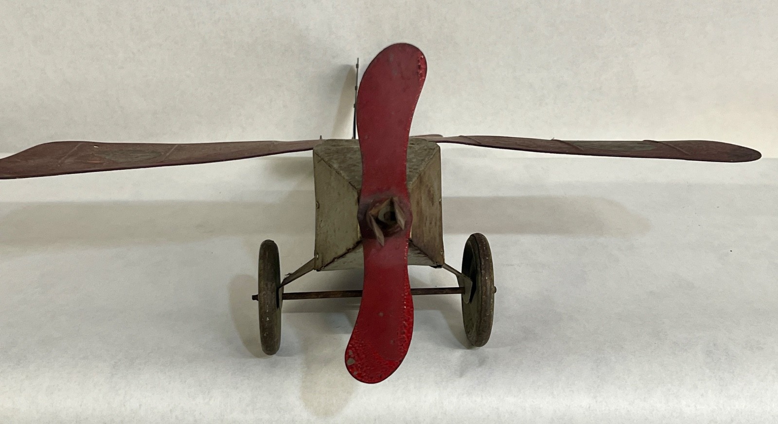 1928 American Flyer Empire Express Monoplane 550 Steel Airplane Pull Toy