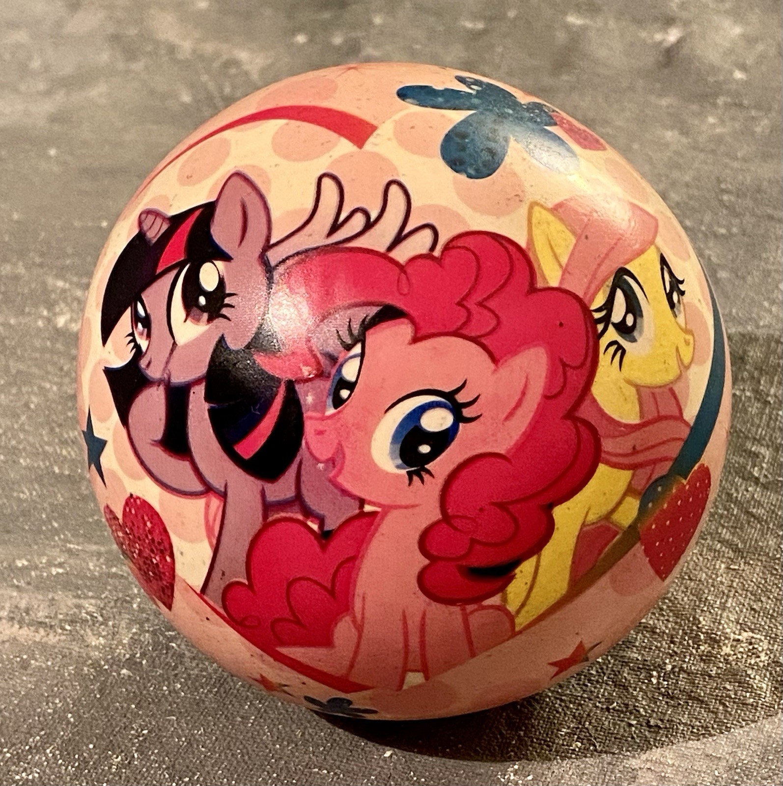 Vintage My Little Pony Bouncy Rubber Ball By Hedstrom And Hasbro.