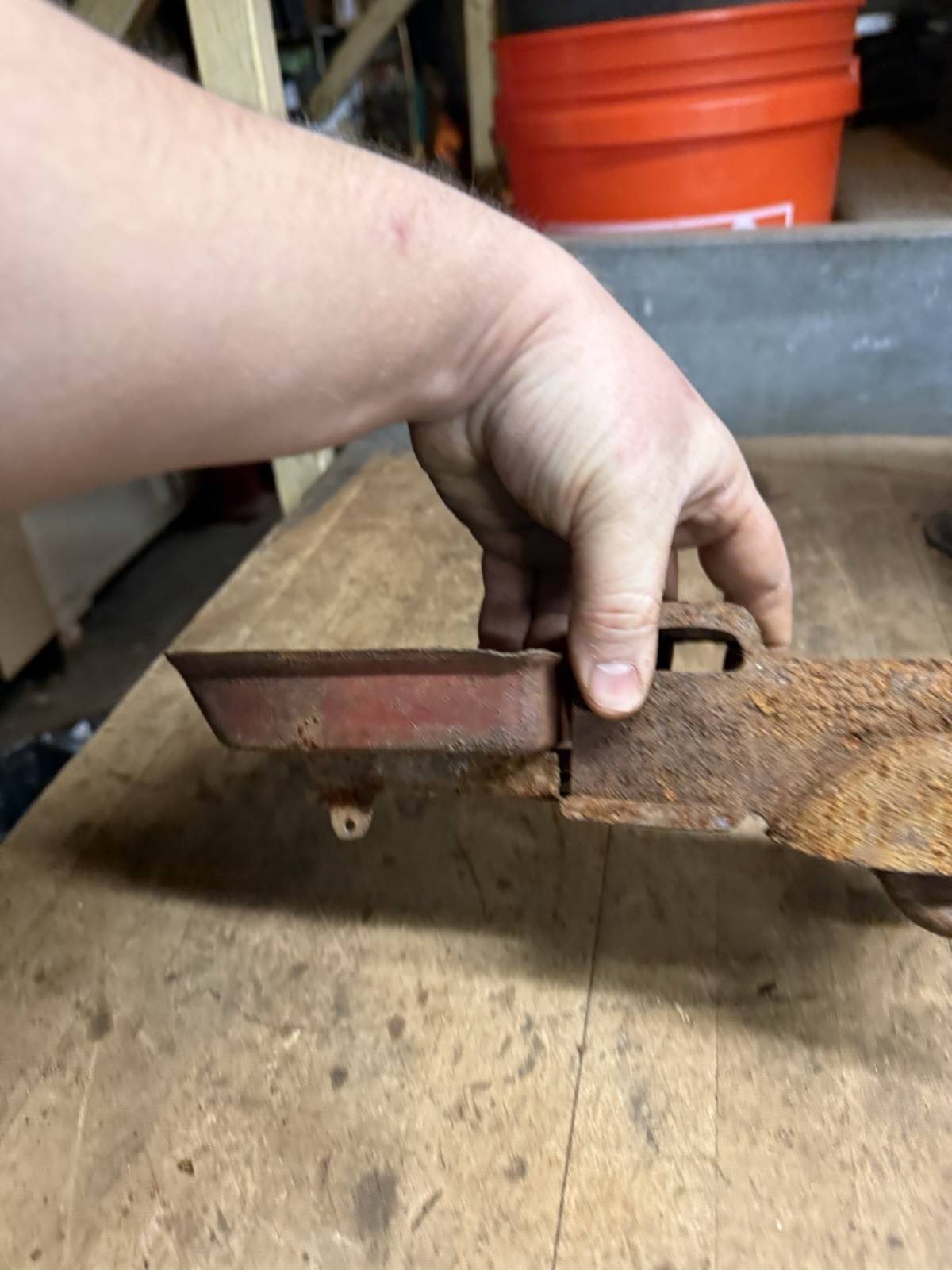 Vintage Old Rare Delivery Dump Truck Pressed Steel Tin Toy Parts Unknown USA