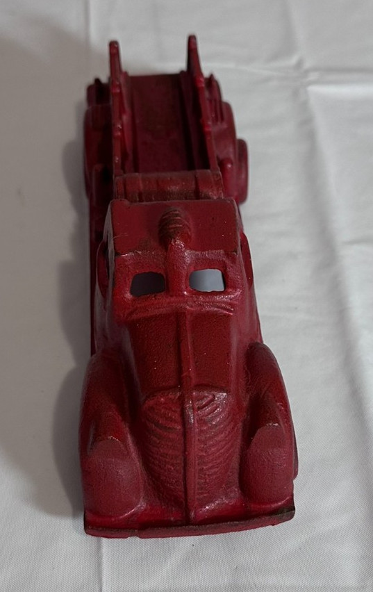 Vintage Cast-Iron Arcade Fire Truck Cast Iron Decor Fire House Decor Fireman