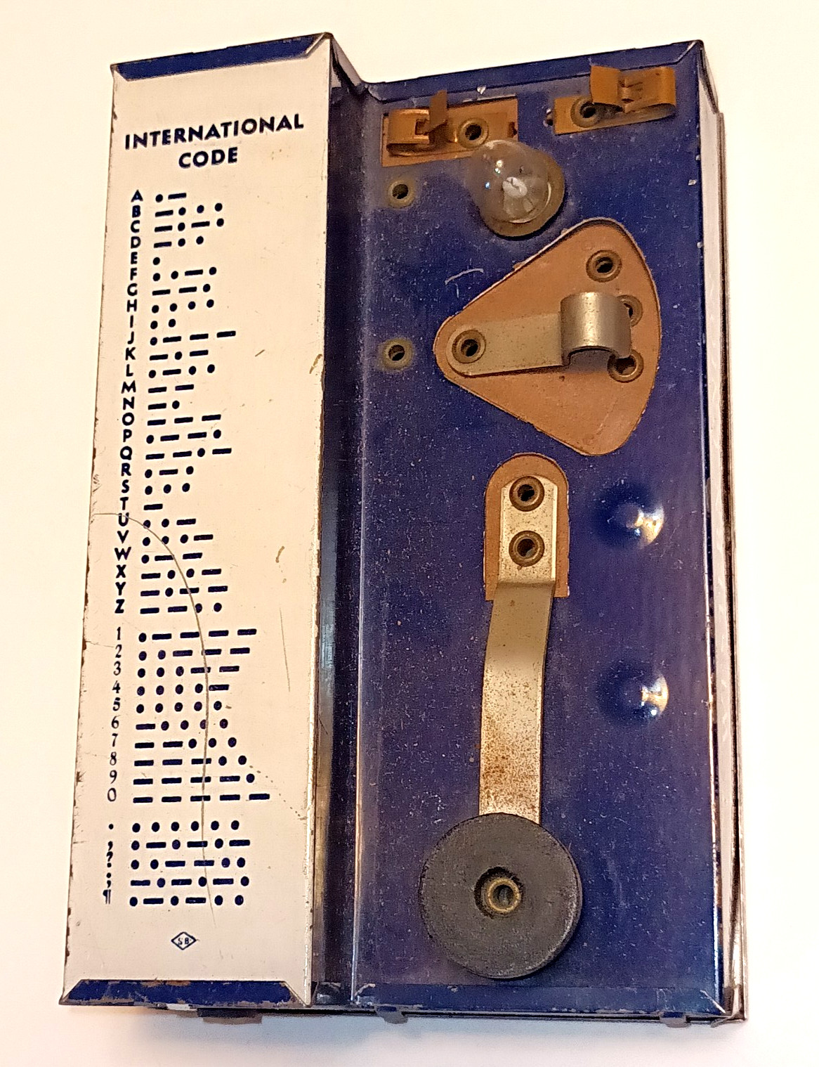 Vintage Western Union Standard Radio Telegraph Signal Set Metal + U.S. Navy Book