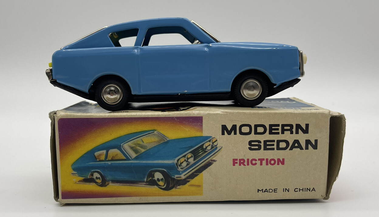 Vintage Mf 234 Tin Auto Moderne Friction Car With Box Toy/free Shipping