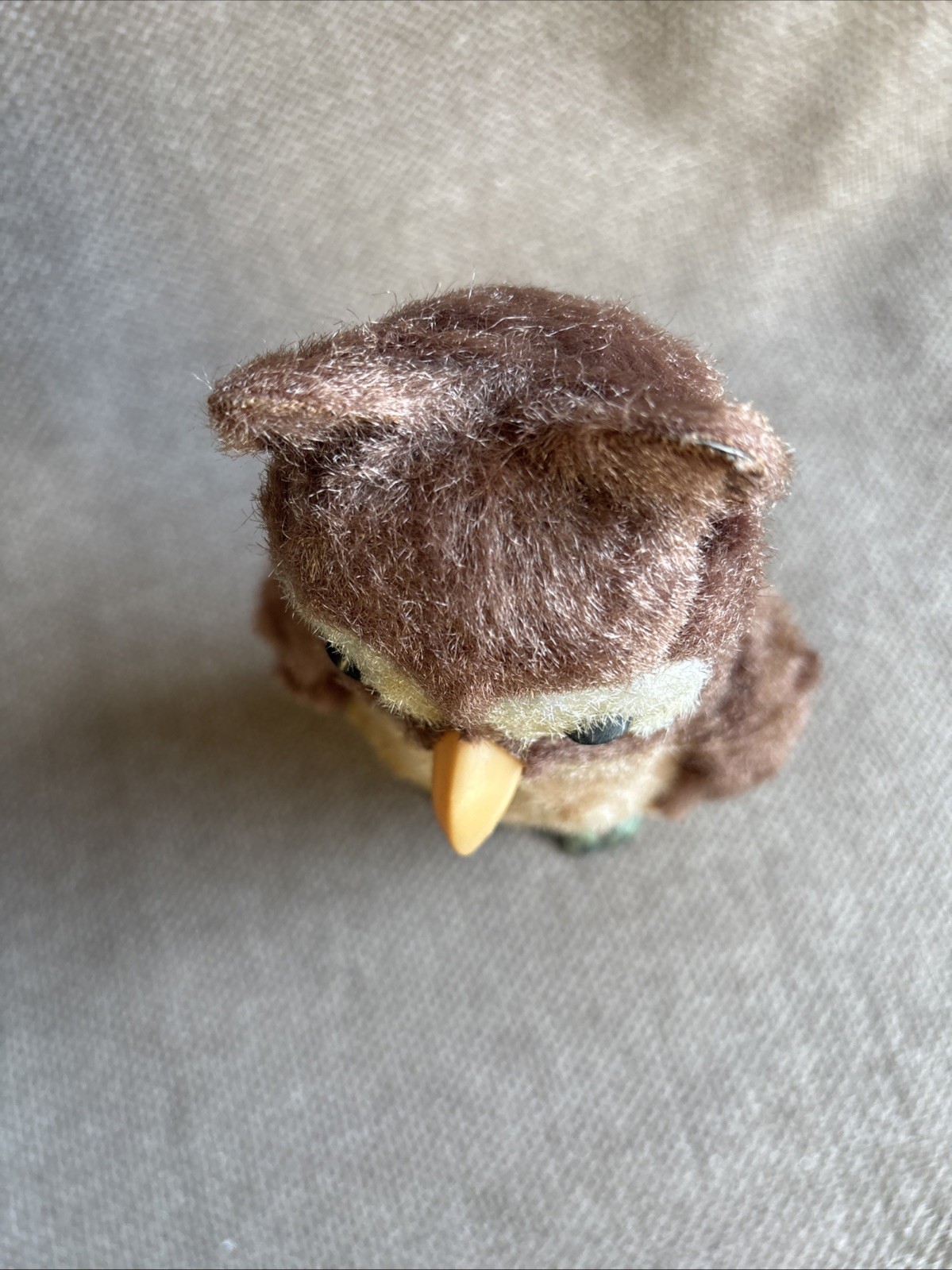 Vtg Louis Marx & Co Tin Wind Up Mechanical Walking Owl Toy Japan~Working Conditi