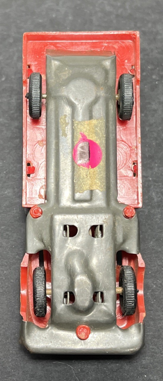 Japanese Tin Toy Gold Star Nation Wide Service Litho Friction Car
