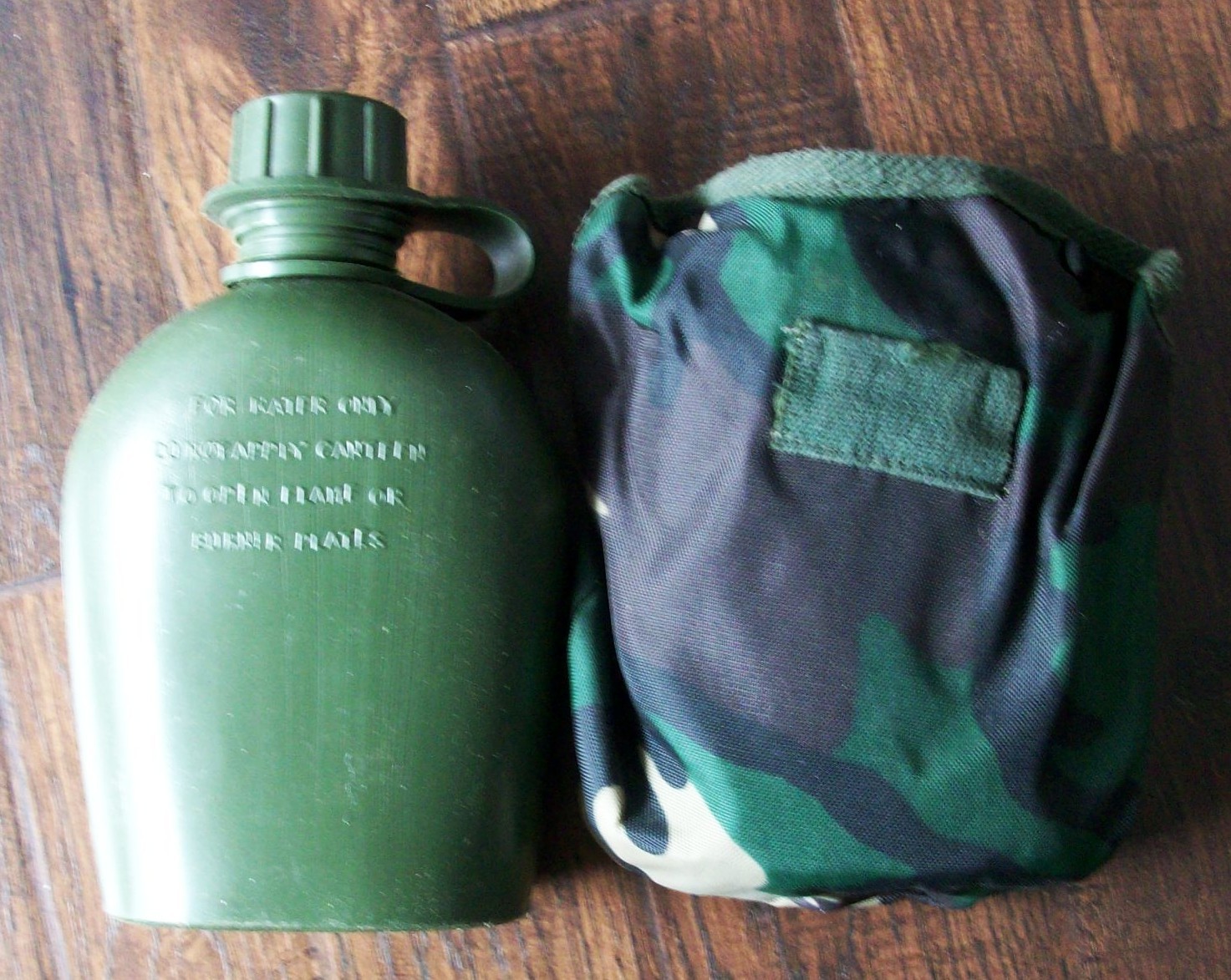 VINTAGE 1988 GI JOE AREAL AMERICAN HERO TOY CANTEEN WATER BOTTLE & CAMO COVER