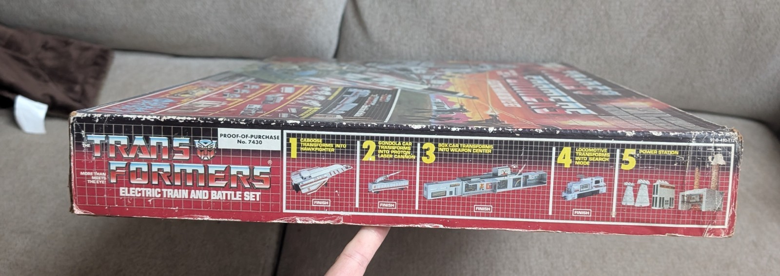 1985 Tyco Electric Train G1 Transformers Battle Set Sealed Box