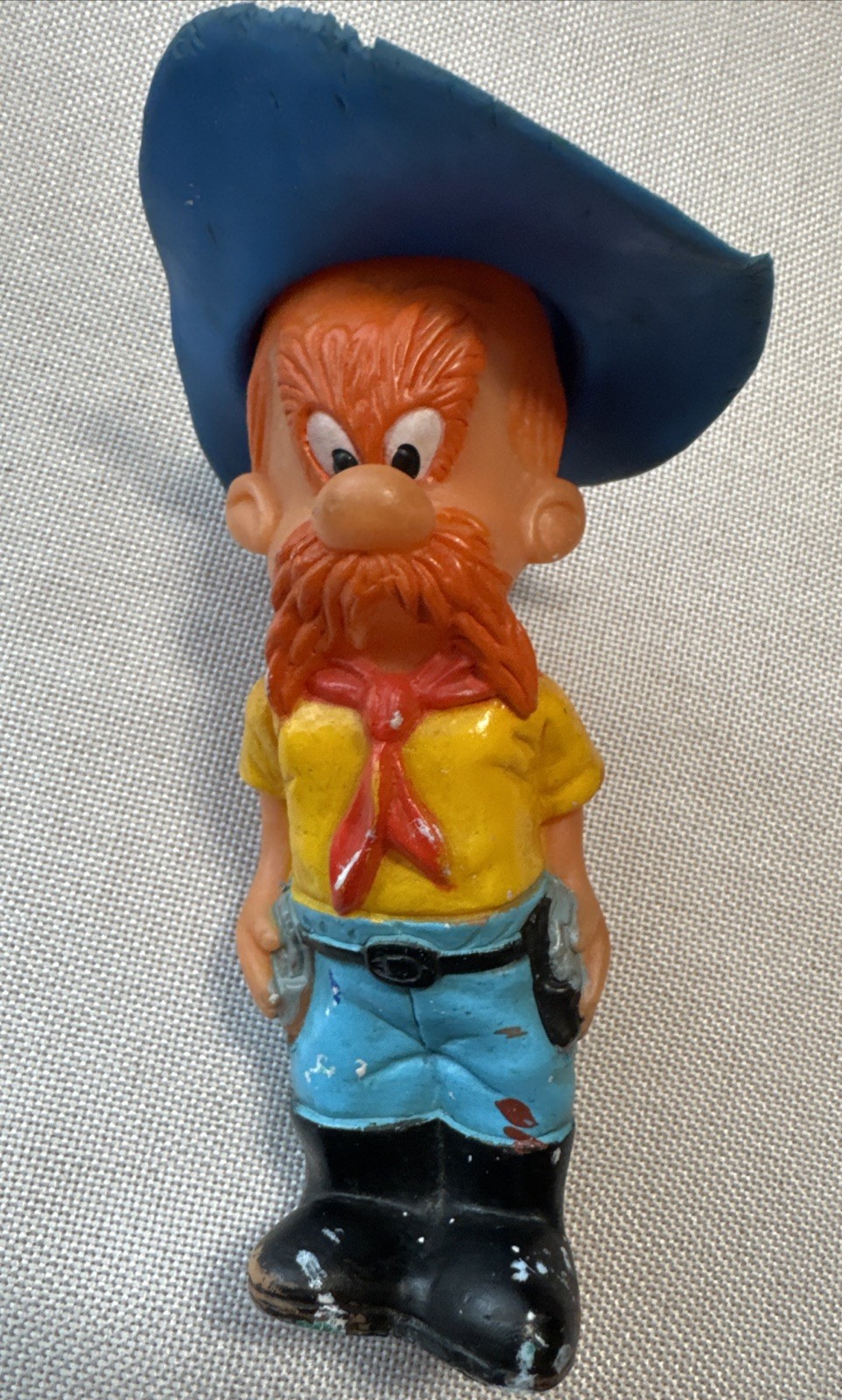 VTG YOSEMTE SAM Rubber Squeaky Toy R. Dakin & Co. Warner Bros Looney Toon Works