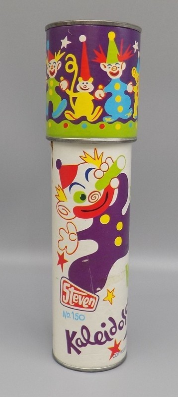 Clowns Steven Mfg. Co. Kaleidoscope #150 Vintage 1980 Circus Theme Works Great