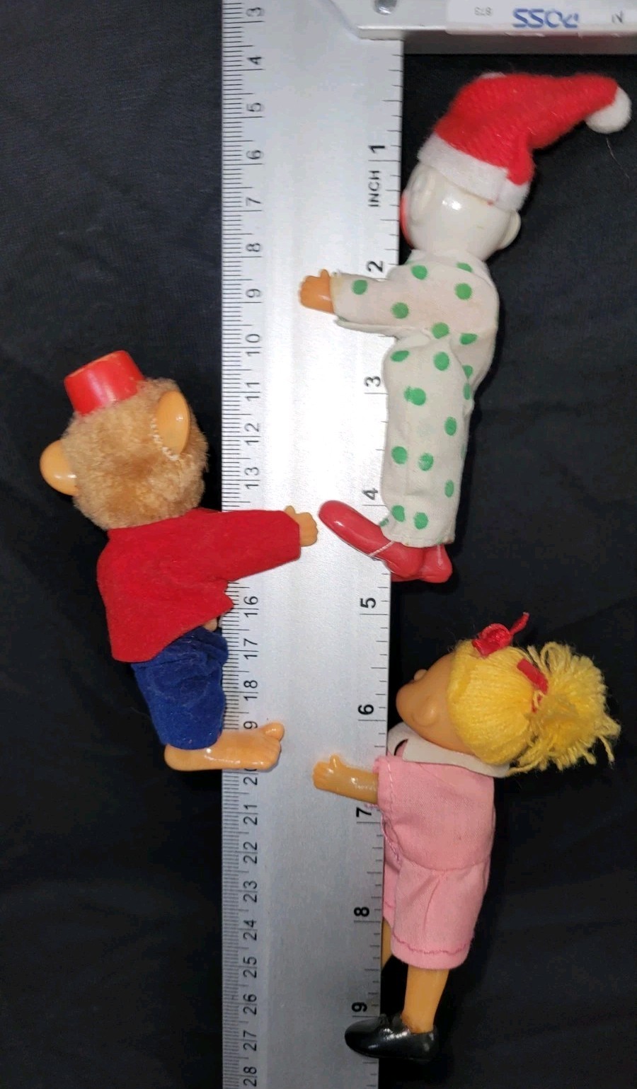 Vintage Lot Of 3 Clown , Monkey & Cabbage patch. Clip On Hugger grabber Korea