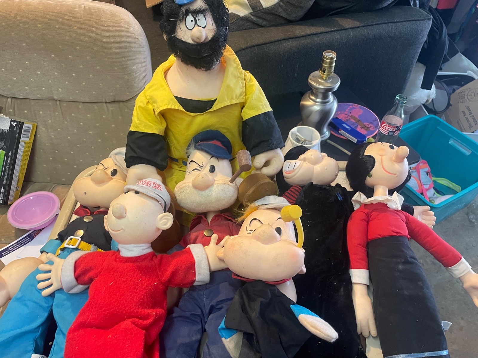 1985 presents Popeye plush lot