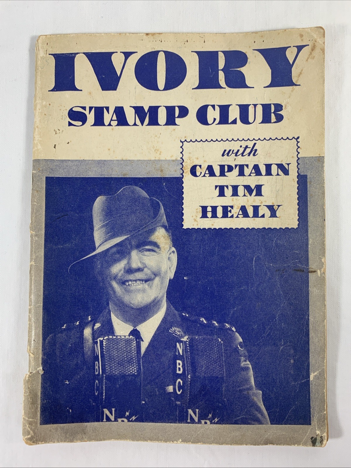 1934 CAPTAIN TIM Healy IVORY STAMP CLUB Album Radio Premium
