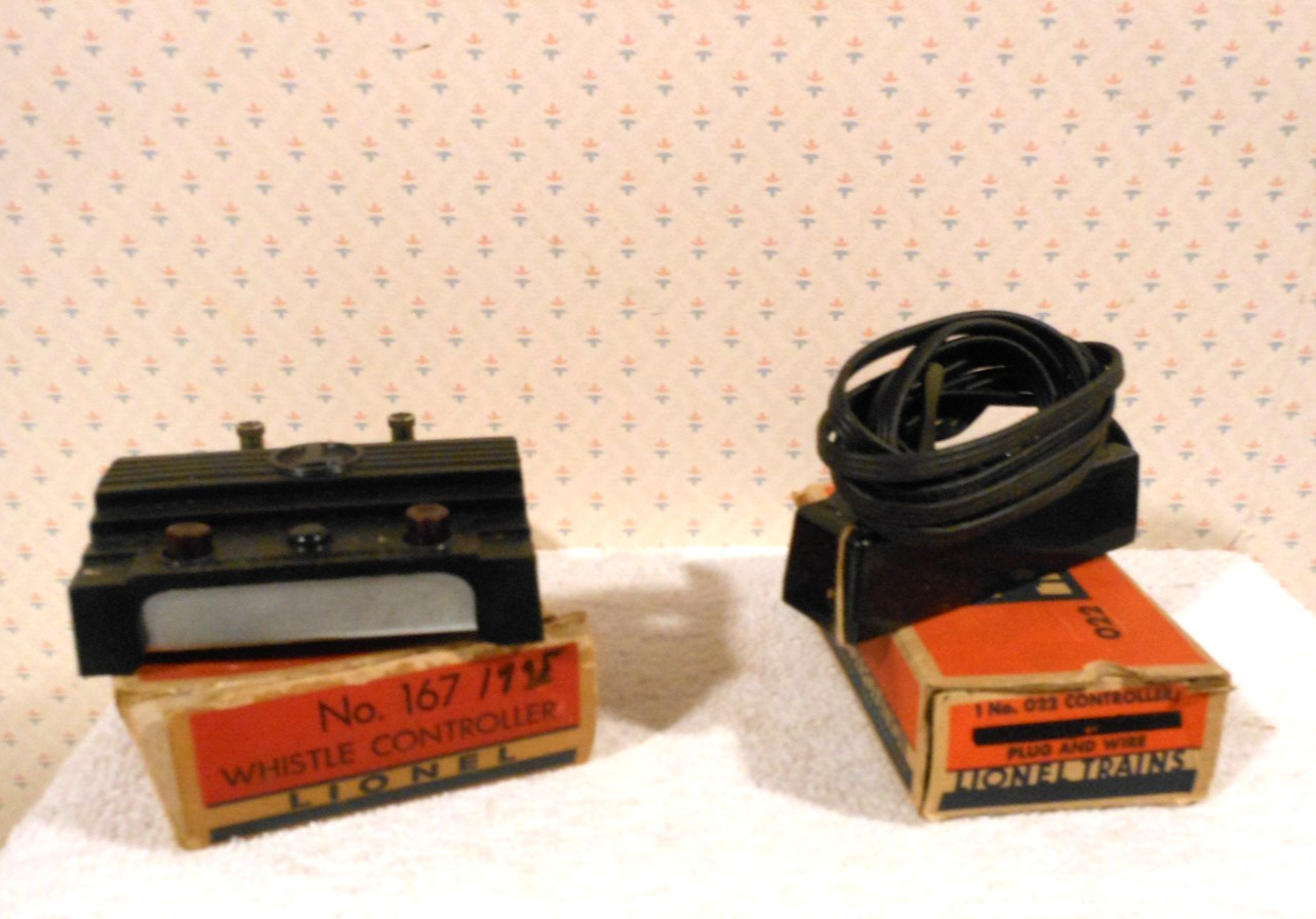 Vintage Lionel Whistle Controller No. 167 in Original Box with #022 Controller