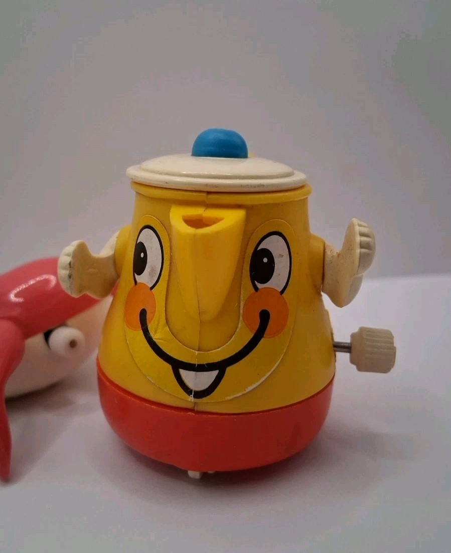 Vintage Tomy Wind Up Toys Lot Of 3 – Alligator, Seal, Teapot