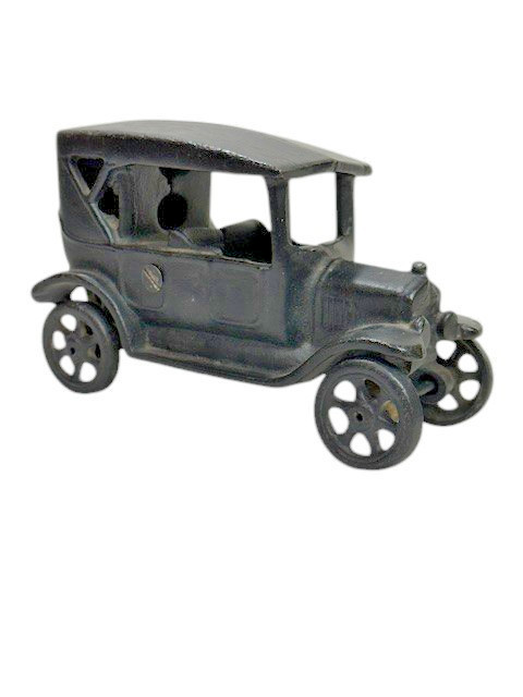 Antique Arcade Cast Iron Model T Coupe Toy Car M155 Vintage Ford 1920s USA
