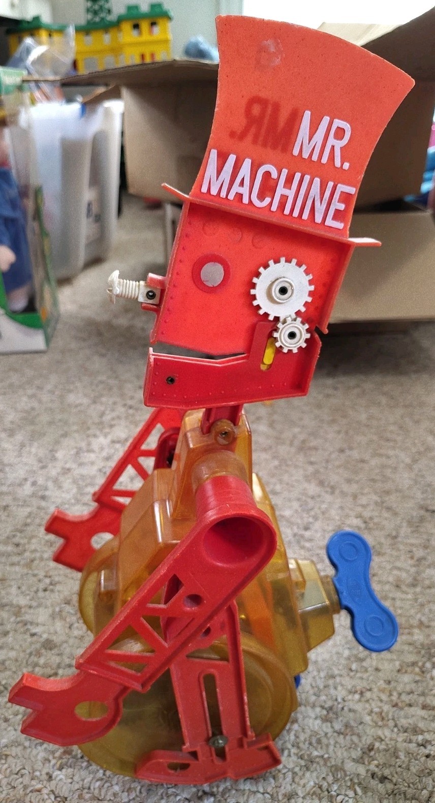 Vintage MR. MACHINE Robot Toy IDEAL TOY CO. 1977 Walks