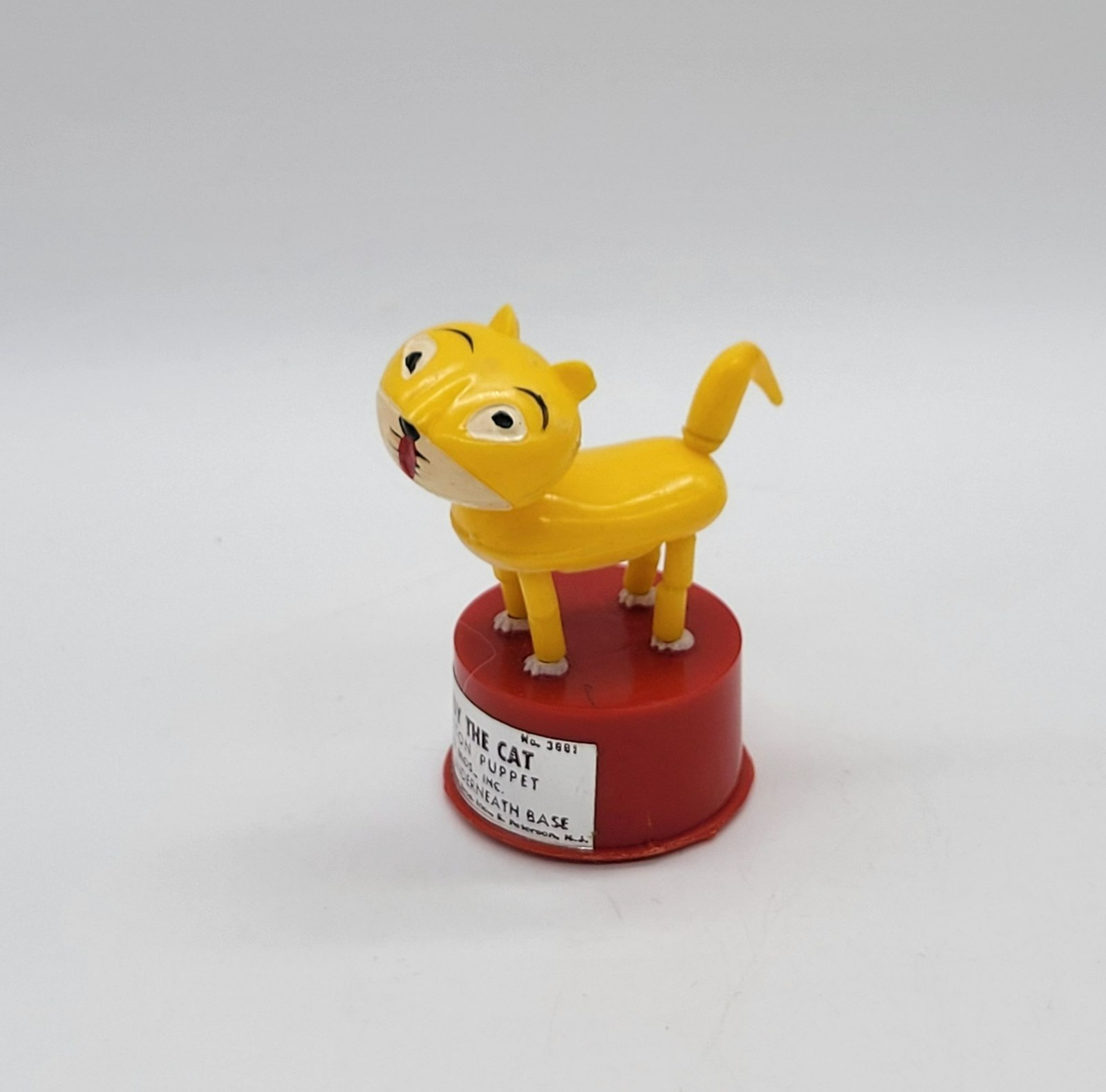 Candy The Cat Push Button Puppet Toy By Kohner Bros Inc 1960s Vintage