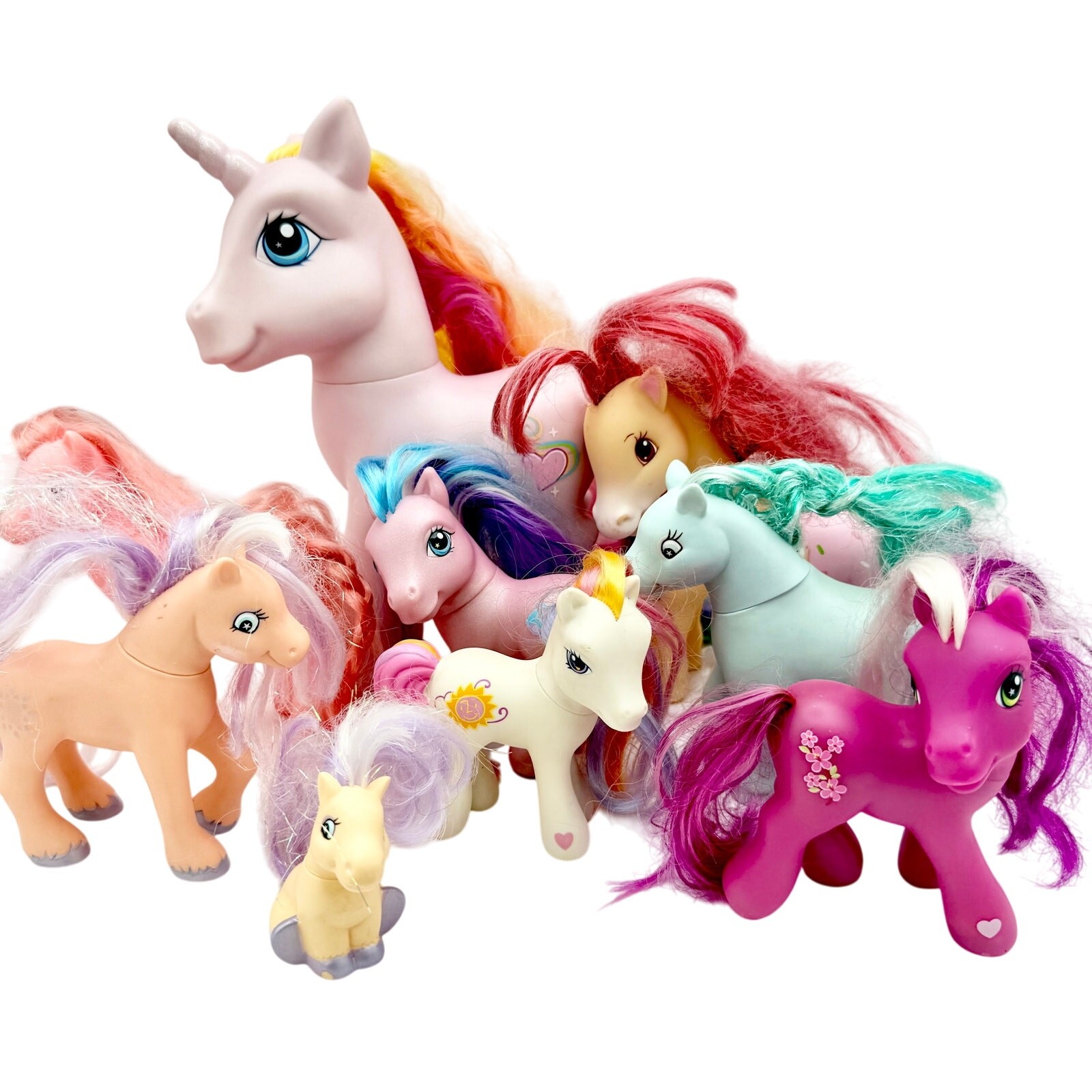 Vtg My Little Pony Lot of 11 – 6 Hasbro, Lanard, Strawberry Shortcake GUC