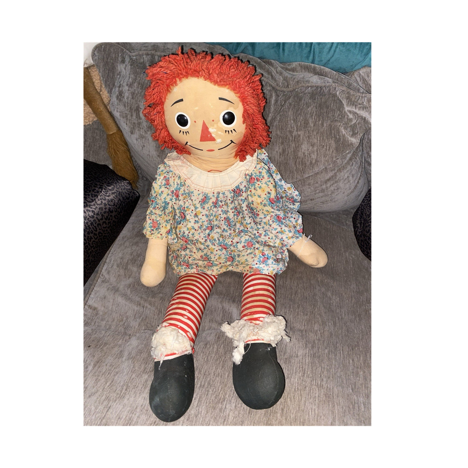 1970’s Rare Knickerbocker Annabelle Raggedy Ann Huge Doll