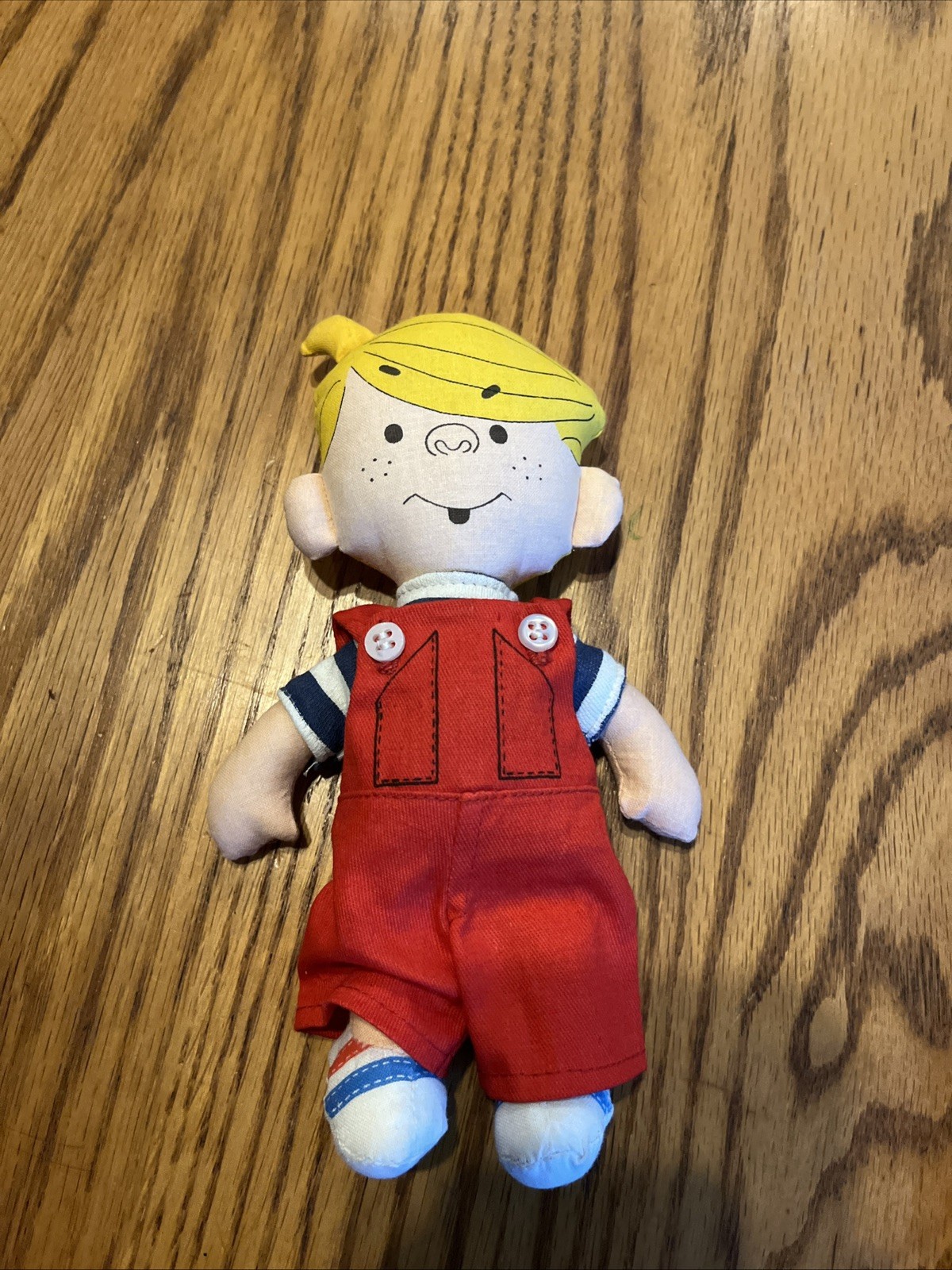 Vintage 1976 Dennis The Menace Doll By Ideal 8 Inches Tall
