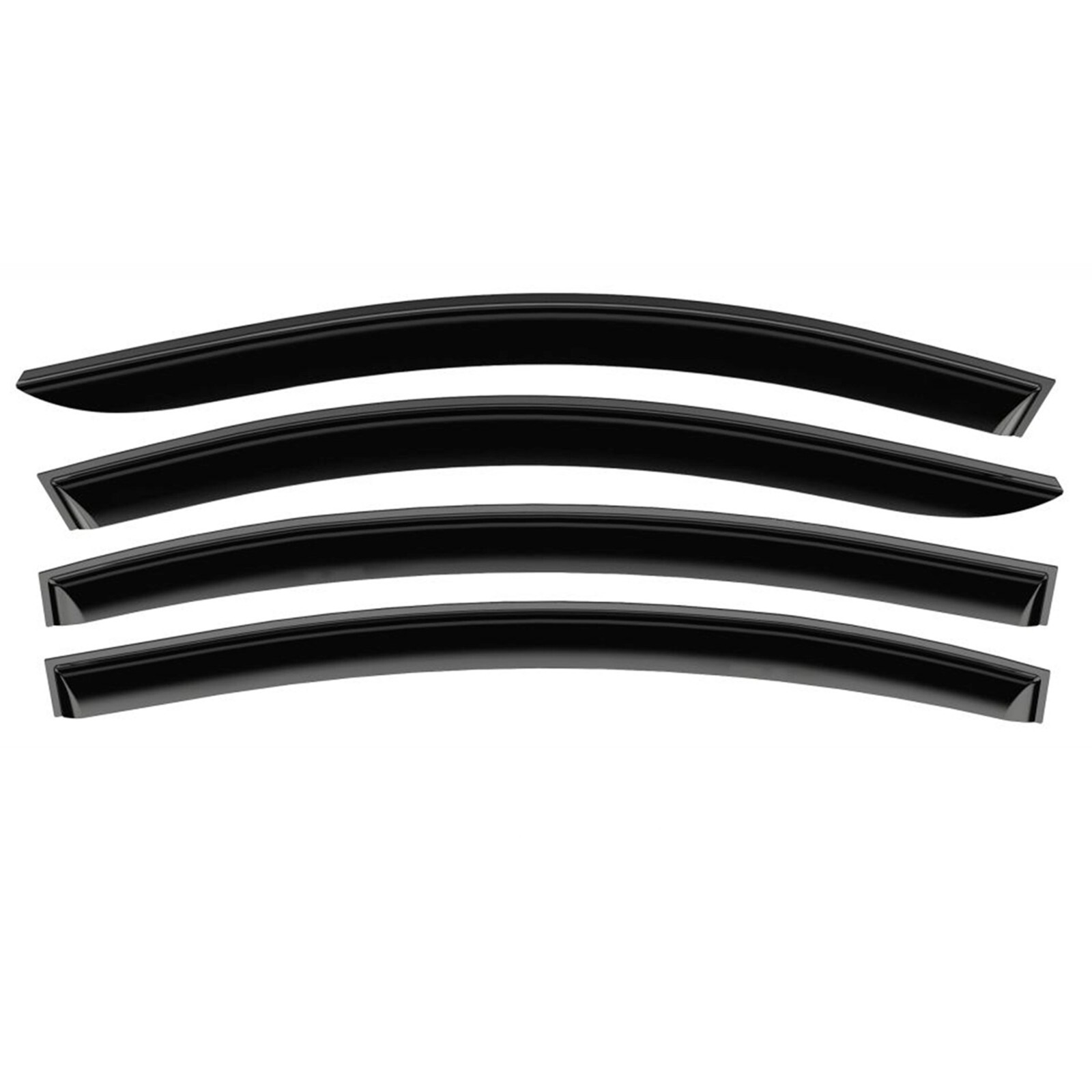 Rain Guards Vent Visors Shade for 15-19 Chevy Silverado 2500/3500 Crew Cab