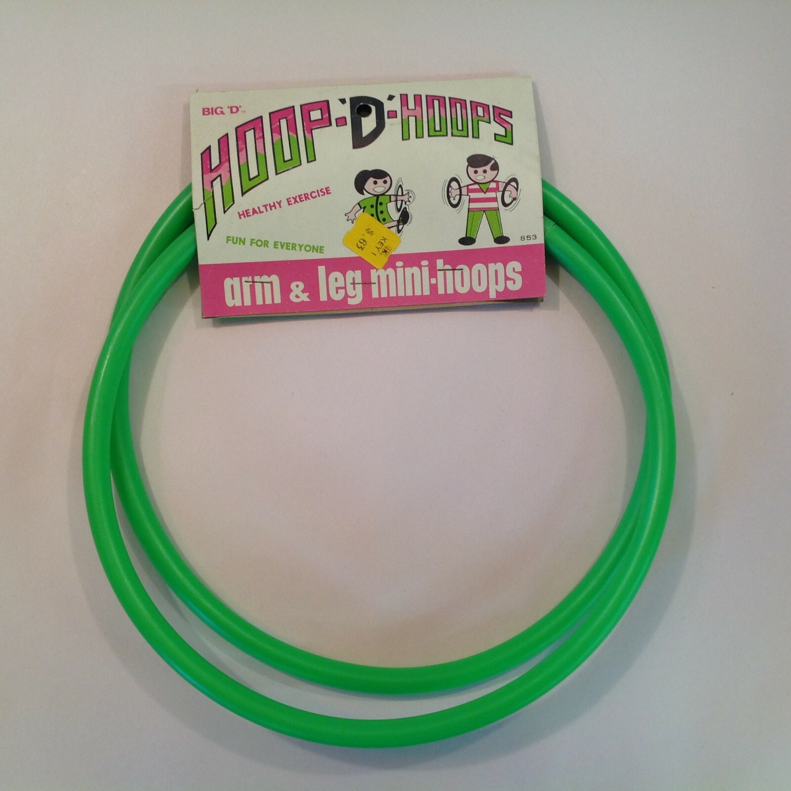 Vtg Toy Hoop-‘D’-Hoops Big ‘D’ Newman Dell Toys Arm Leg Mini Hoops Unused w/Tags