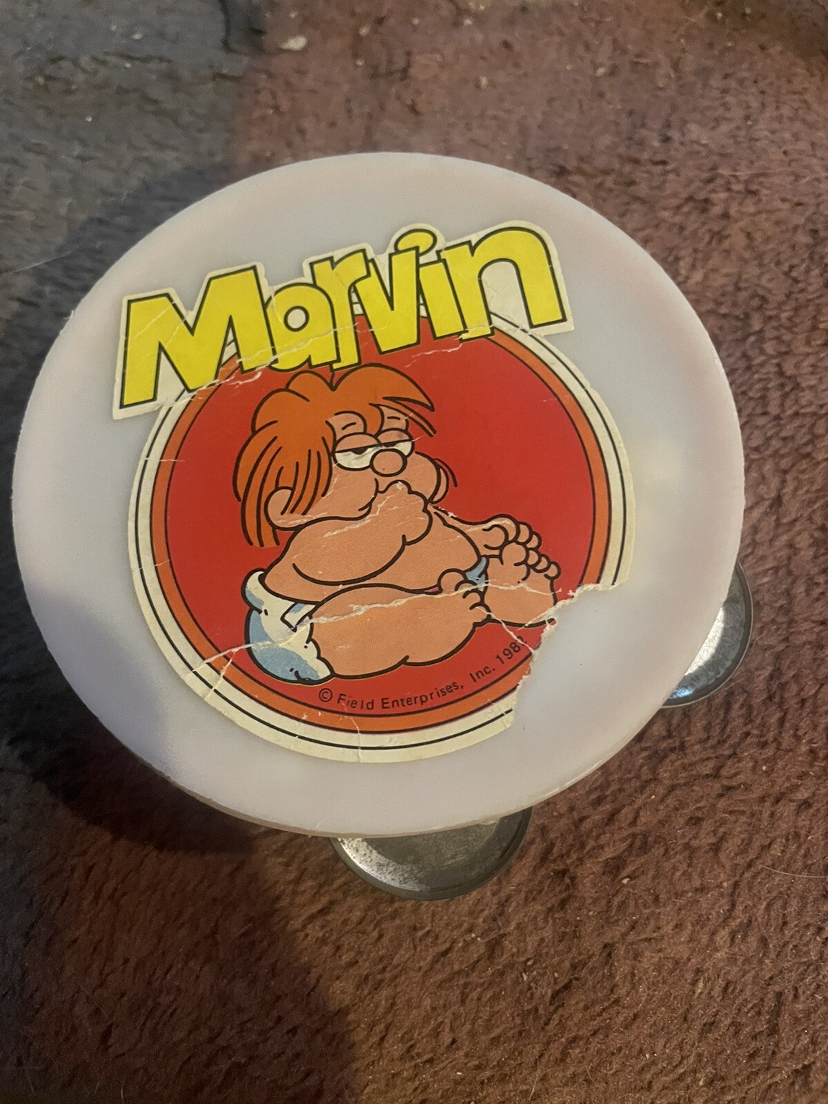 Vintage 1982 Marvin Tambourine Comic Strip Character Toy Tom Armstrong