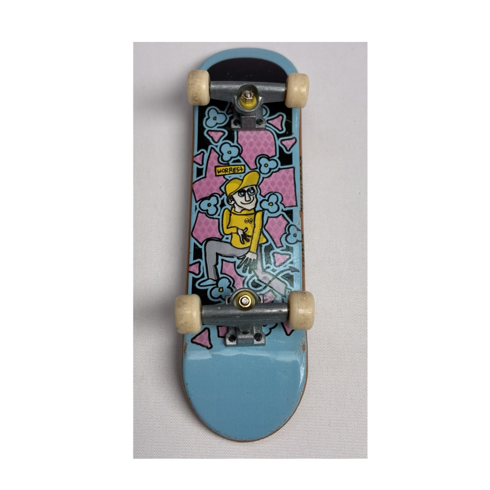 Vintage Tech Deck Krooked Bobby Worrest Artwork by Mark Gonzales Fingerboard