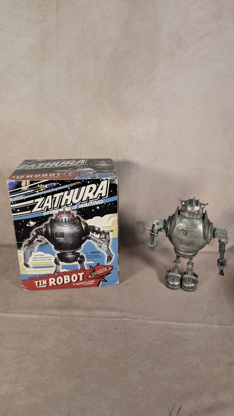 Zathura Tin Robot Clockwork By Schylling MINT With BOX / TESTED WORKS