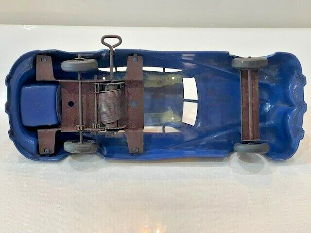 2533 – Vintage Woodie 1947 Chrysler Blue Town Country Wind Up! Works!