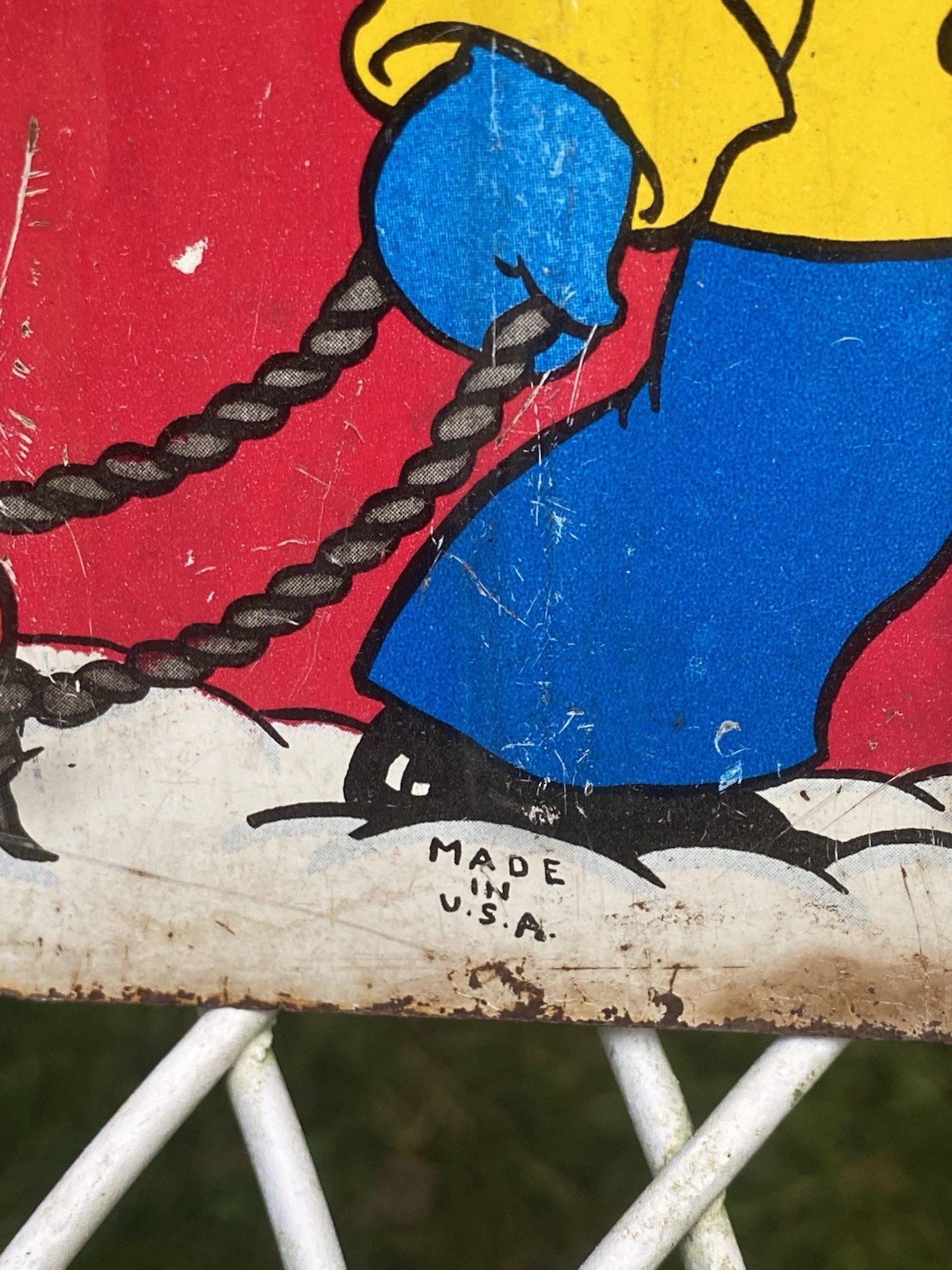 Vintage 1950’s Child’s Tin Snow Shovel Ohio Art Co