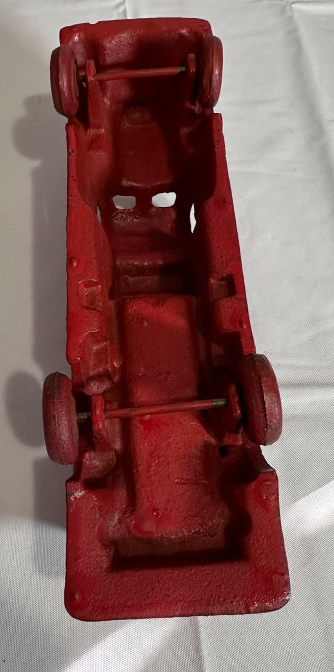 Vintage Cast-Iron Arcade Fire Truck Cast Iron Decor Fire House Decor Fireman
