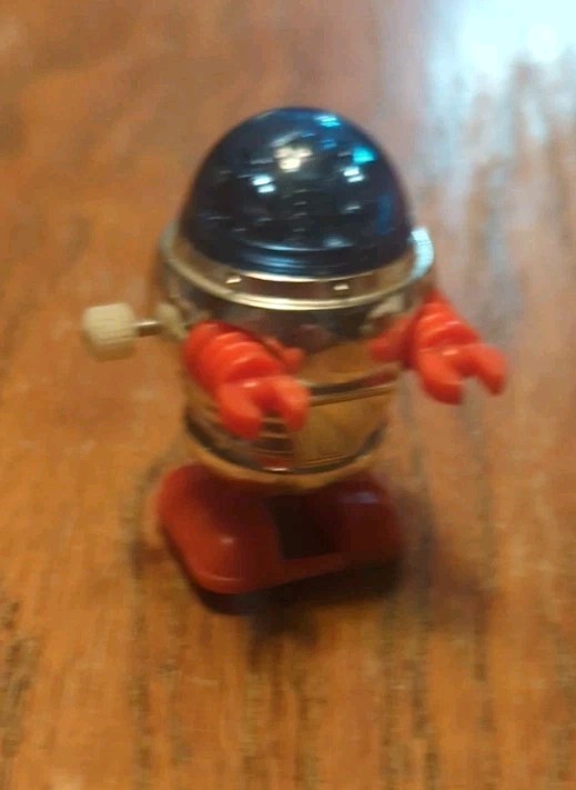 VINTAGE TOMY 1978 Lost in Space Robot Wind Up Toy – Pocket Bot – Still Works!