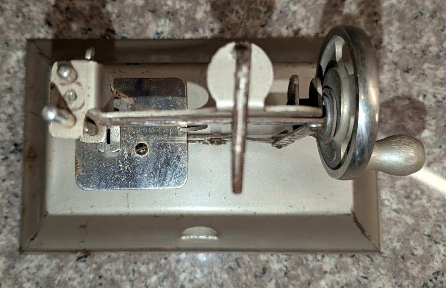 Antique c. 1945 KAYanEE Sewing Machine Mini Hand Crank Toy US Zone Germany