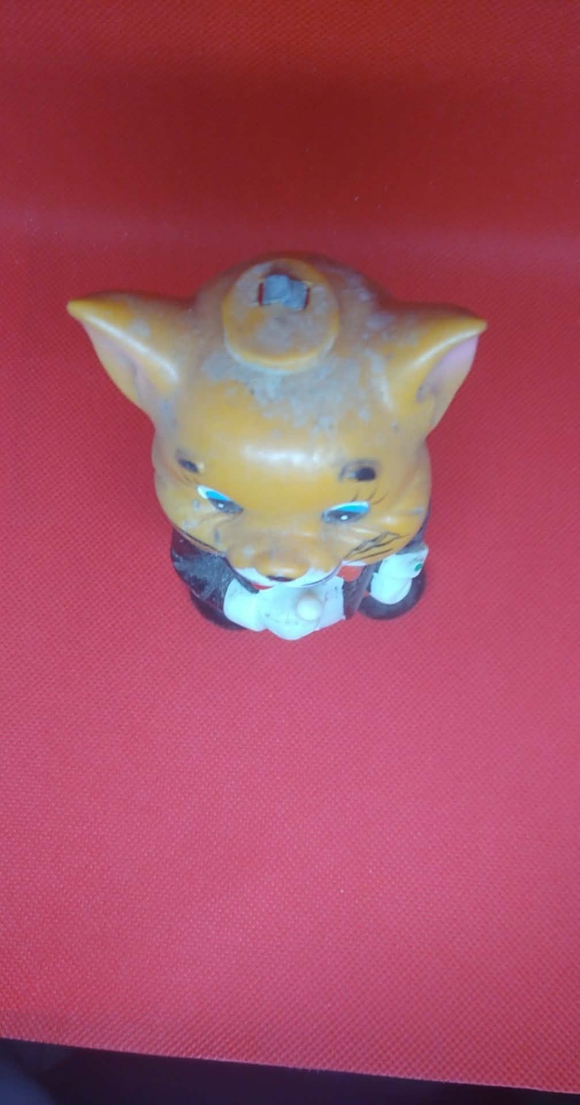 Vintage Alps Wiggles Waggles Cat A Wind Up Toy Japan works / Parts