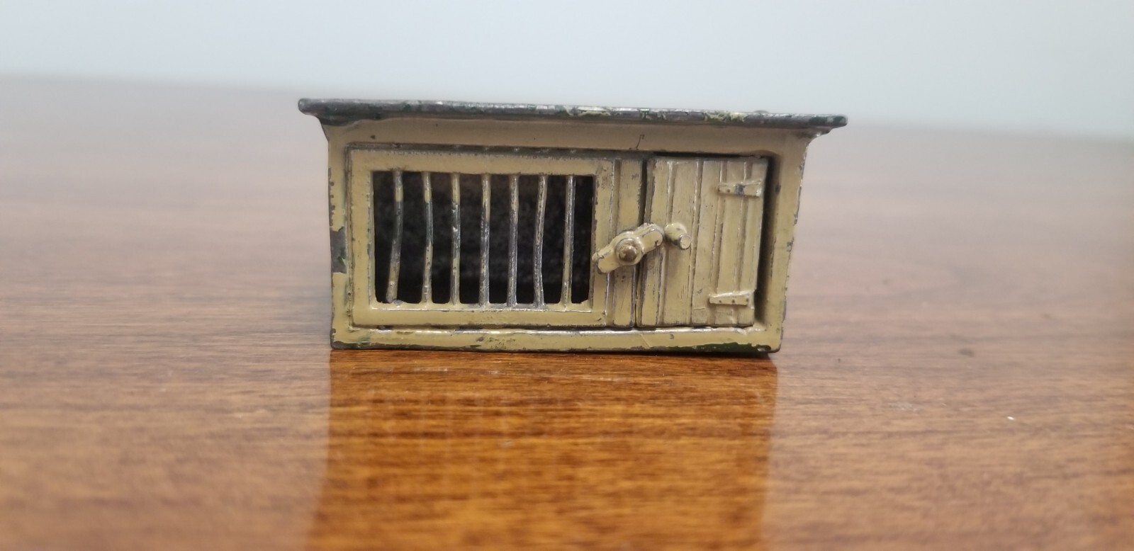 Vintage lead John Hill Co Johillco rabbit hutch miniature figure