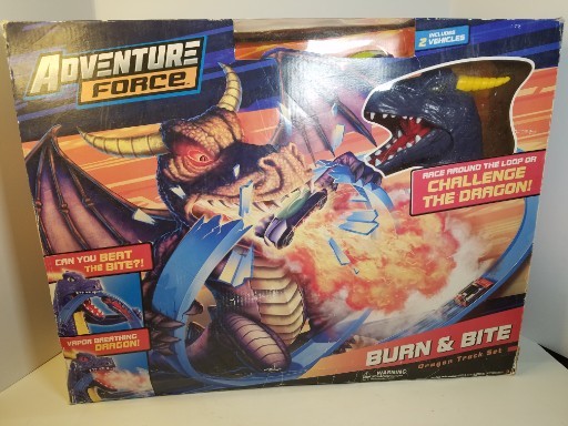 Adventure Force Burn & Bite Dragon Race Track Includes 2 Vehicles and Track NEW!
