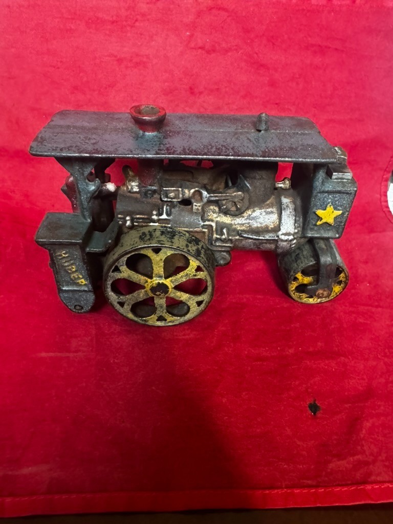 Vintage Original Huber Cast Iron Steam Roller Farm Tractor c.1920’s