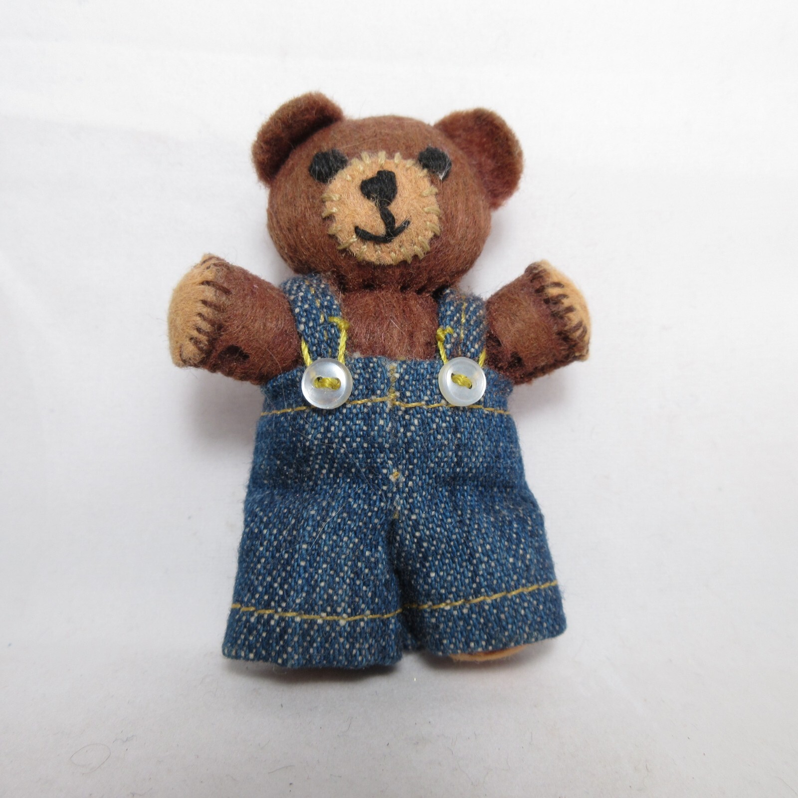 Adorable Little Three Bears Handmade Mini Tiny Figures Stuffed Toy 2″ Goldilocks